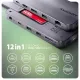 USB-хаб AXAGON USB-C 12-in-1 HDMI + DisplayPort + RJ45 1000Mbps + (HMC-12GM2)