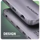 USB-хаб AXAGON USB-C 12-in-1 HDMI + DisplayPort + RJ45 1000Mbps + (HMC-12GM2)