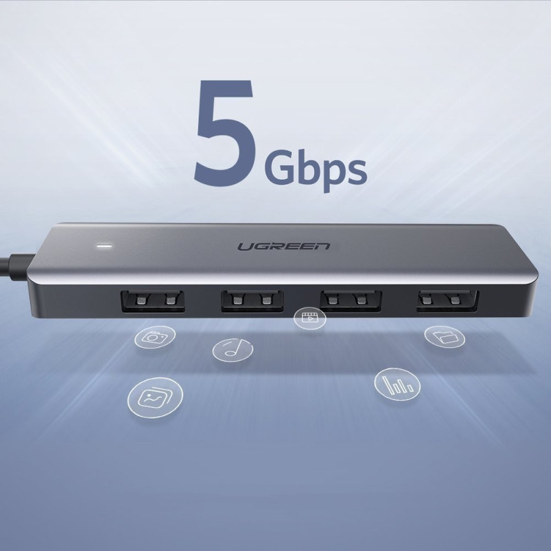 USB-хаб UGREEN 4 Ports USB-C Hub (70336)