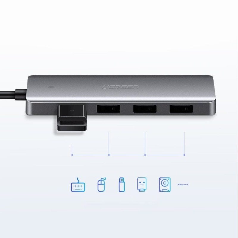 USB-хаб UGREEN 4 Ports USB-C Hub (70336)