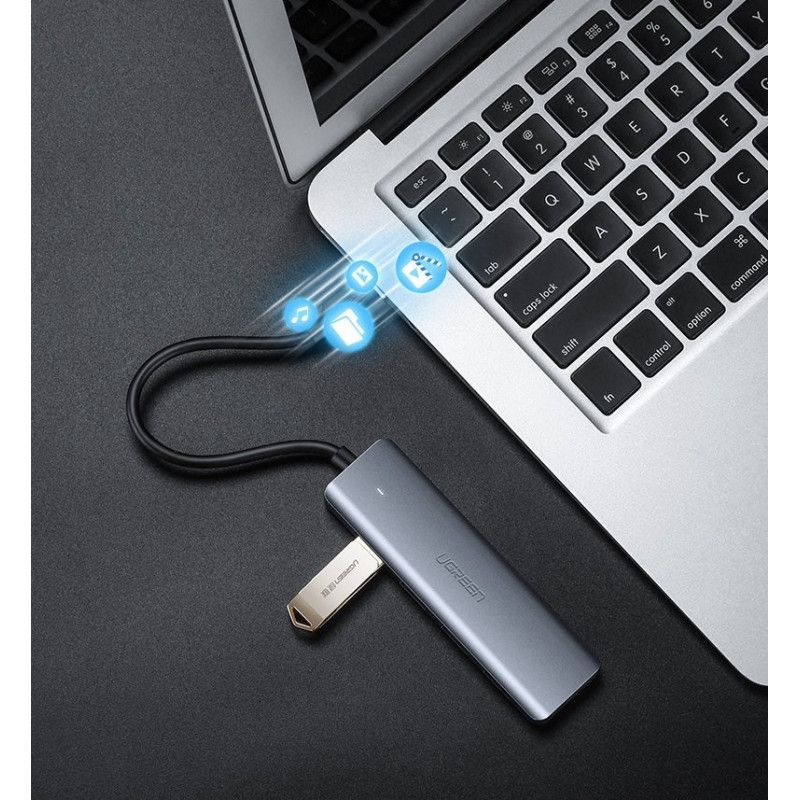 USB-хаб UGREEN 4 Ports USB-C Hub (70336)