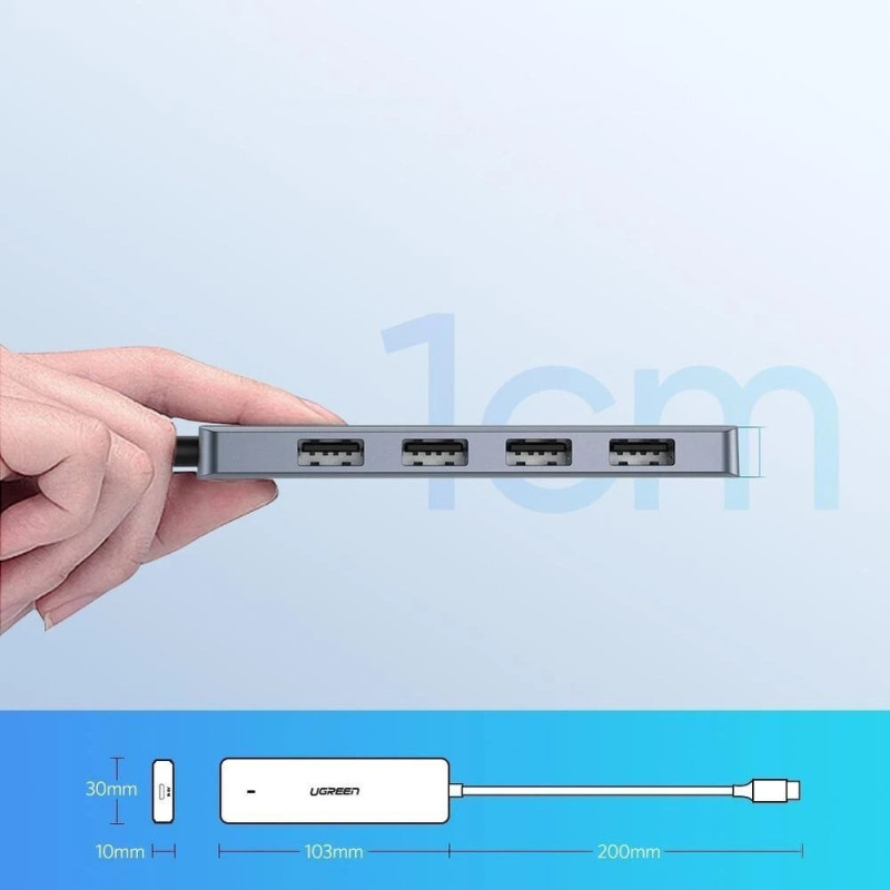 USB-хаб UGREEN 4 Ports USB-C Hub (70336)