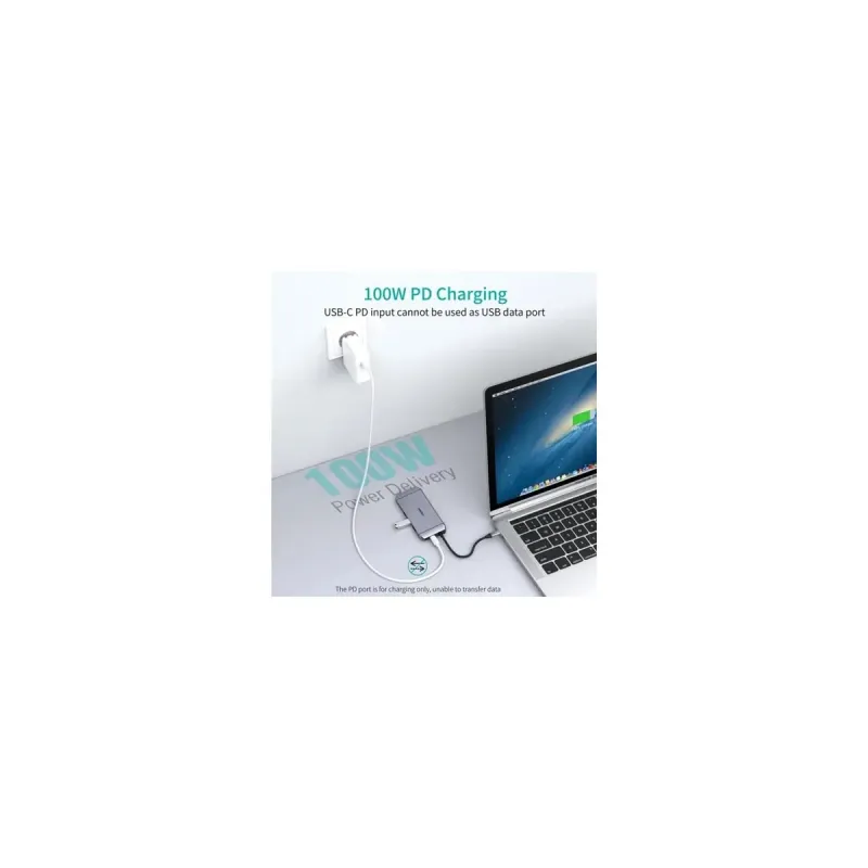 USB-хаб Choetech 9-in-1 USB-C Multiport Adapter (HUB-M15-GY)
