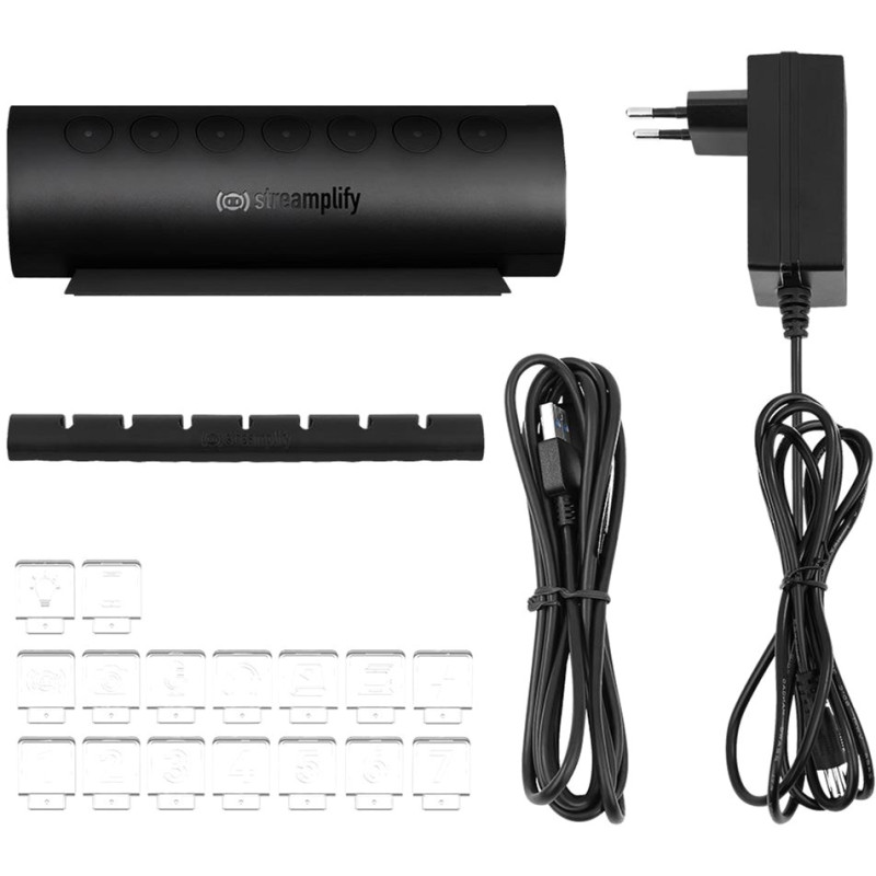 USB-хаб Streamplify HUB CTRL 7 (SPUH-HC71217.11) Black