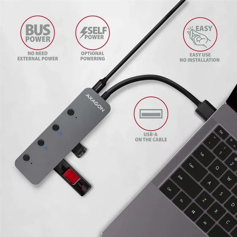 USB-хаб AXAGON HUE-MSA