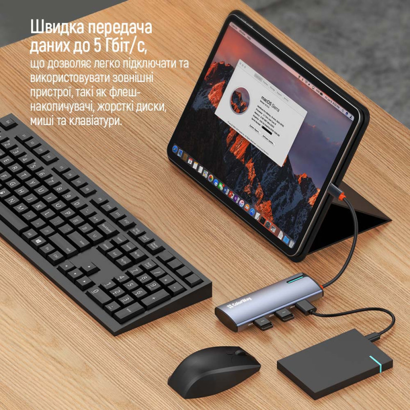 USB-хаб ColorWay CW-HUB01