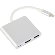 USB-хаб Cablexpert A-CM-HDMIF-02-SV
