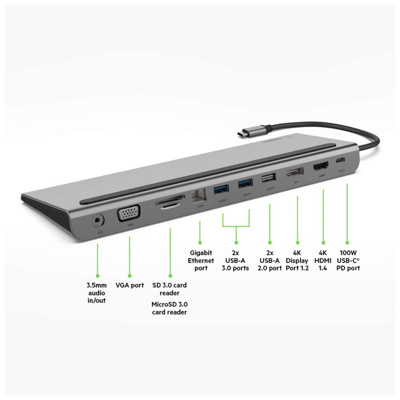 Belkin USB-C Multimedia Dock (INC004BTSGY)