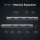 USB-хаб UGREEN CM639 10-in-1 Grey (15534)