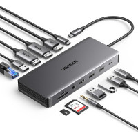 USB-хаб UGREEN CM681 13-in-1 Grey (15978)