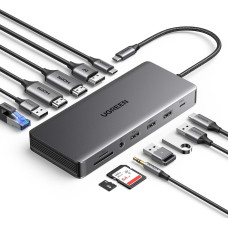 USB-хаб UGREEN CM681 13-in-1 Grey (15978)