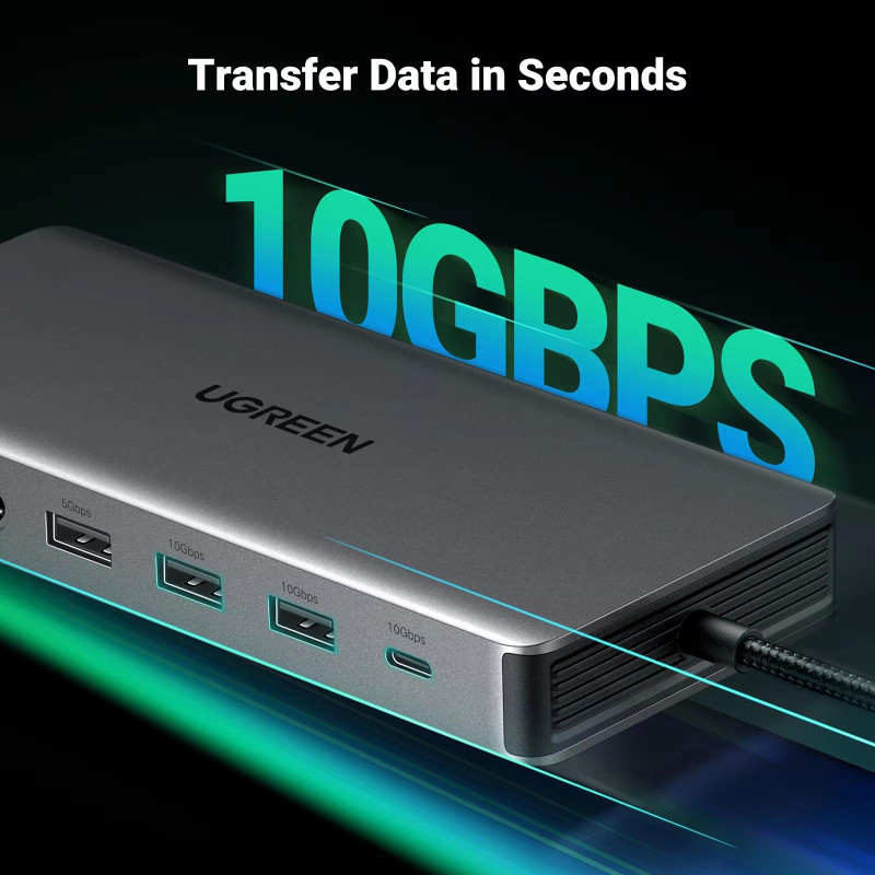 USB-хаб UGREEN CM681 13-in-1 Grey (15978)