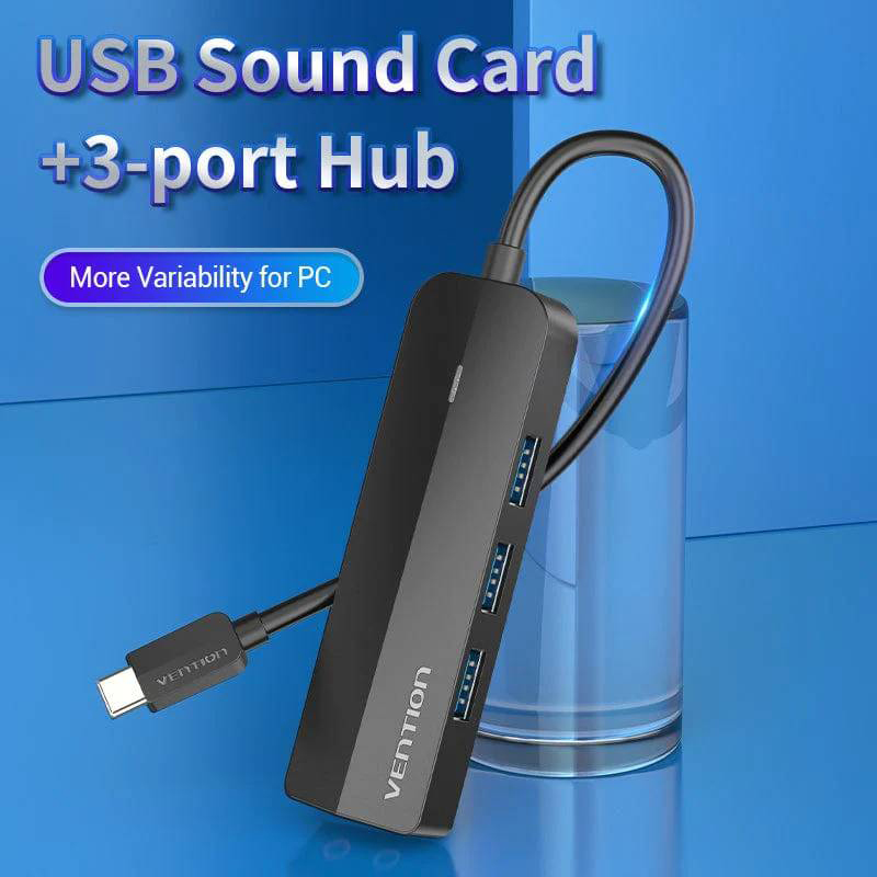 USB-хаб Vention Hub USB 3.1 Type-C Black (TGQBB)