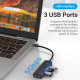 USB-хаб Vention Hub USB 3.1 Type-C Black (TGQBB)