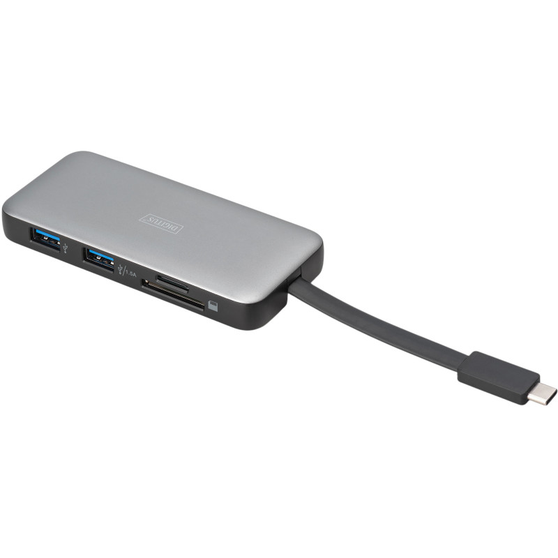 USB-хаб Digitus USB-C 7-Port Travel Docking Station (DA-70916)