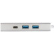HAMA USB-3.1 Type-C Hub 1-in-3 Aluminium (00135756)