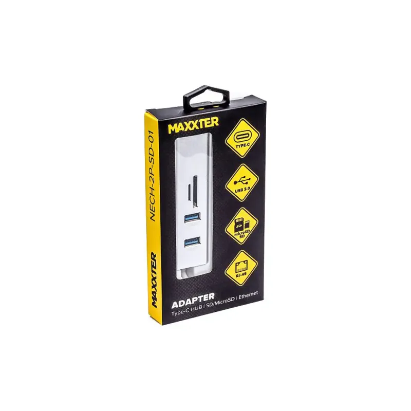 USB-хаб Maxxter NECH-2P-SD-01