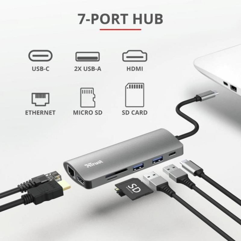 Trust Dalyx 7-in-1 USB-C Multiport Adapter (23775)