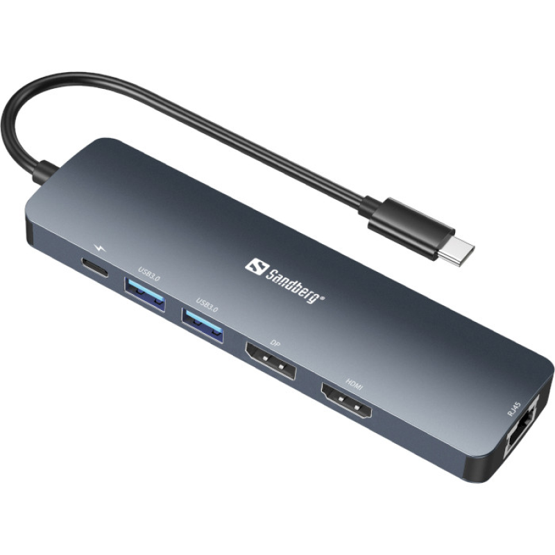Sandberg USB-C 6-in-1 8K Display Dock (136-43)