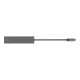 Trust Halyx Fast USB-C Hub & Card reader Aluminium (24191)