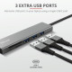 Trust Halyx Fast USB-C Hub & Card reader Aluminium (24191)
