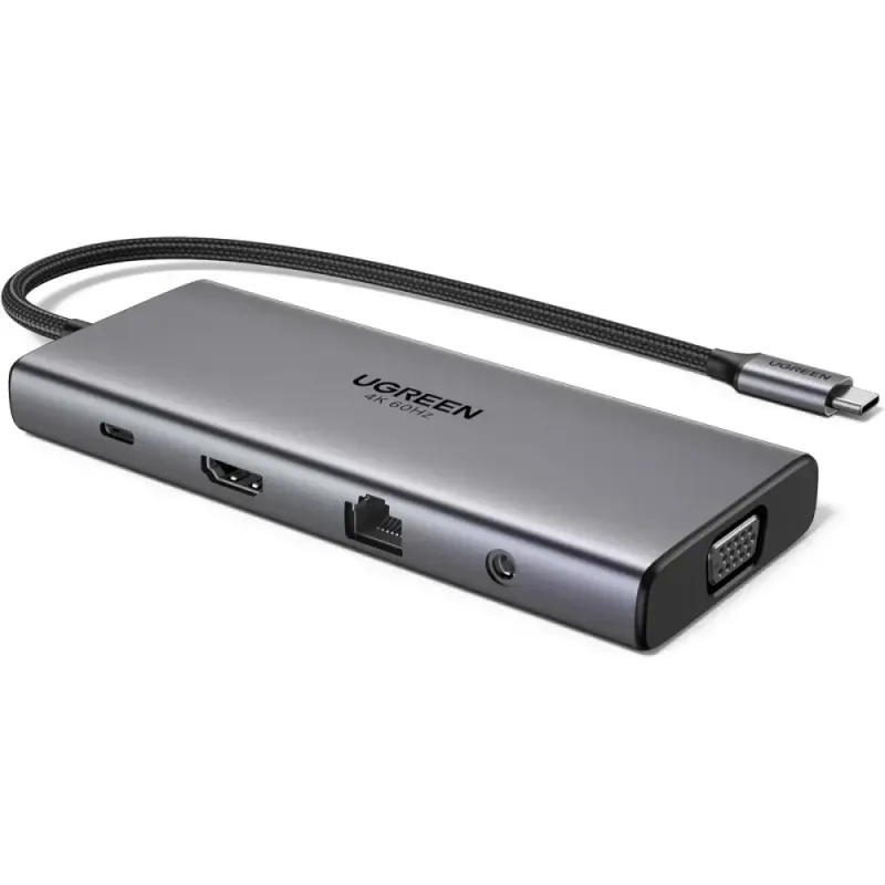 USB-хаб UGREEN CM639 Grey (45520)