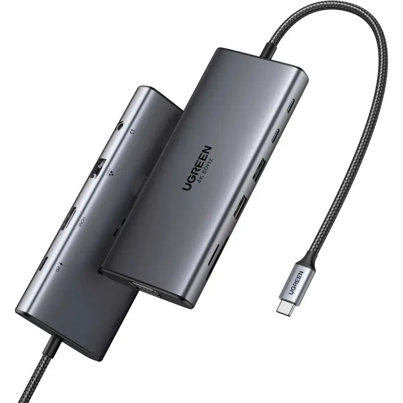 USB-хаб UGREEN CM639 Grey (45520)