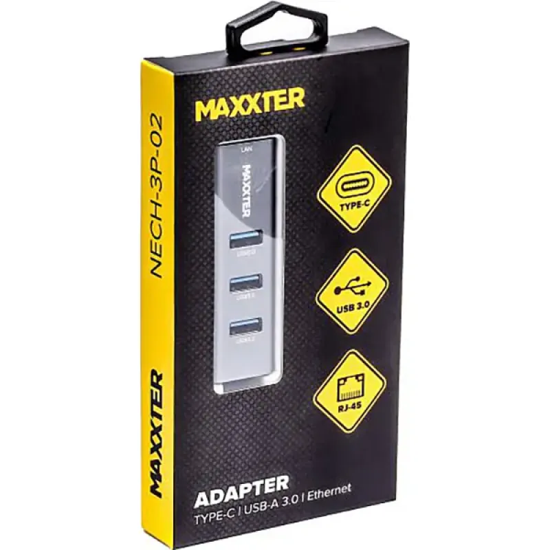 USB-хаб Maxxter NECH-3P-02