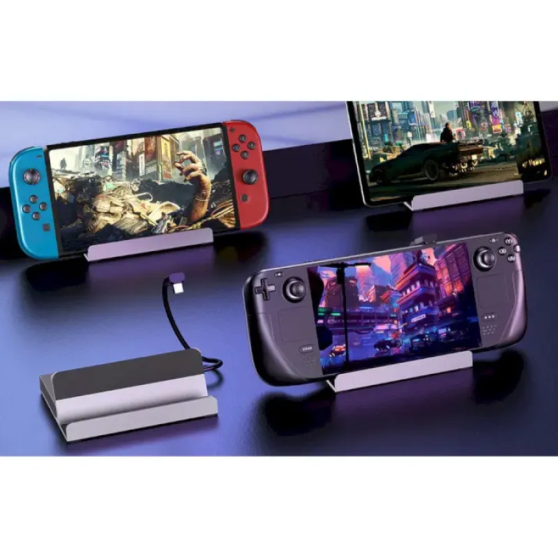 USB-хаб Choetech M77 Steam Deck Docking Station (HUB-M77-GY)