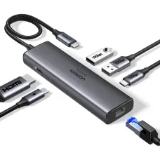 USB-хаб UGREEN CM512 6-in-1 Multifunction Adapter with 4K HDMI (45000)