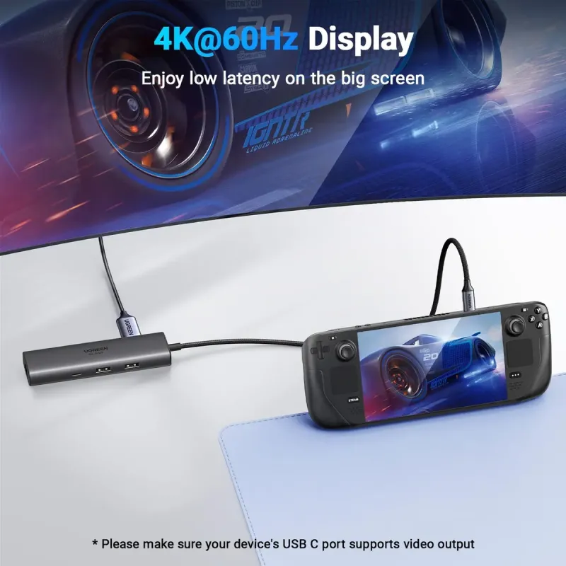 USB-хаб UGREEN CM512 6-in-1 Multifunction Adapter with 4K HDMI (45000)