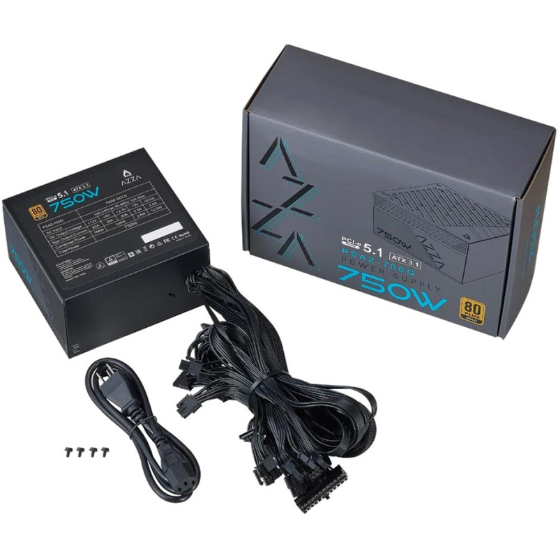 Блок питания AZZA PSAZ-750G(ATX 3.1)