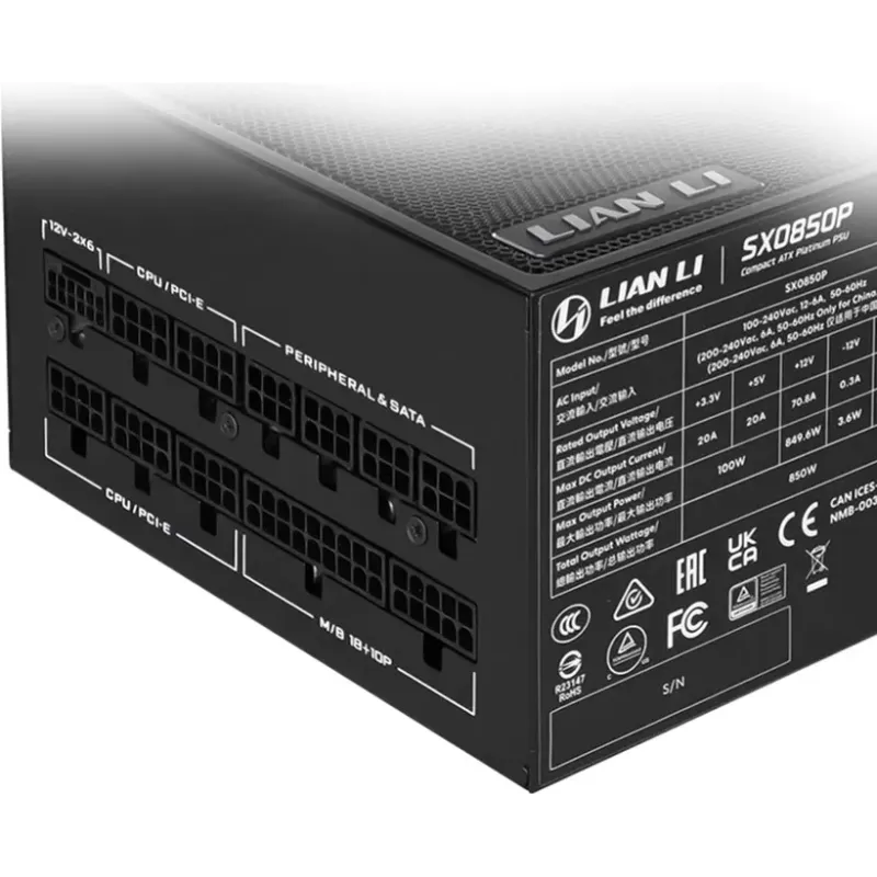 Блок питания Lian Li SX1200P Black, EU Cord (G9P.SX1200P.B000.EU)