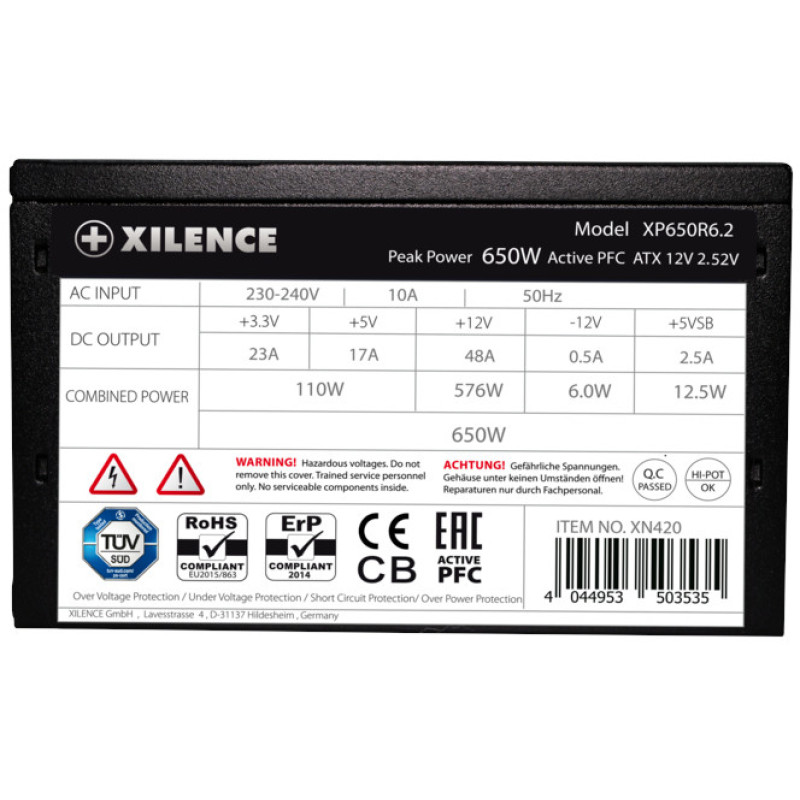 XILENCE XP650R6.2 BULK