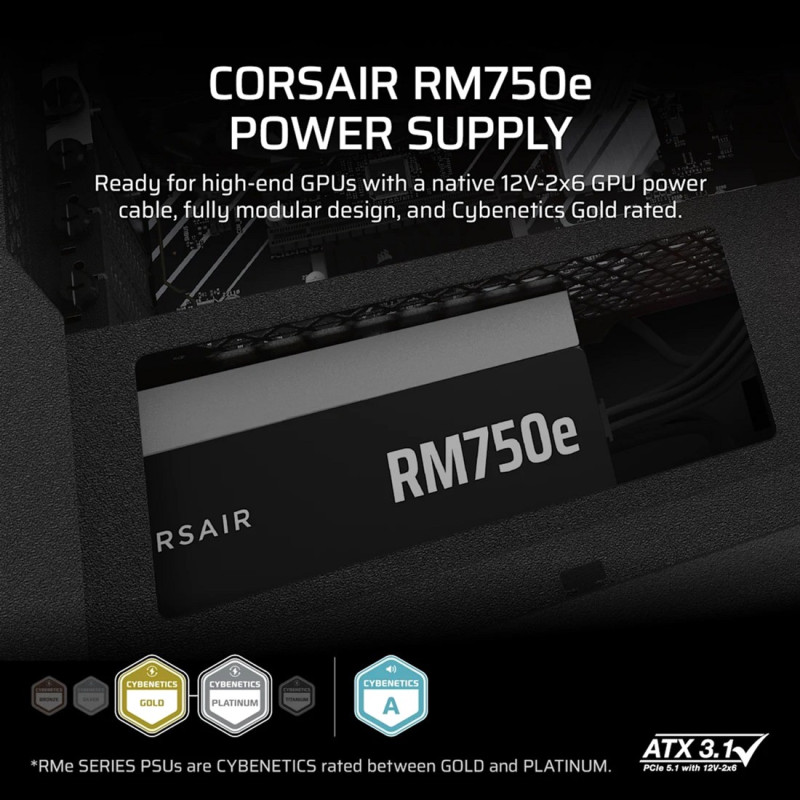 Corsair RM750e ATX 3.1 (CP-9020295-EU)