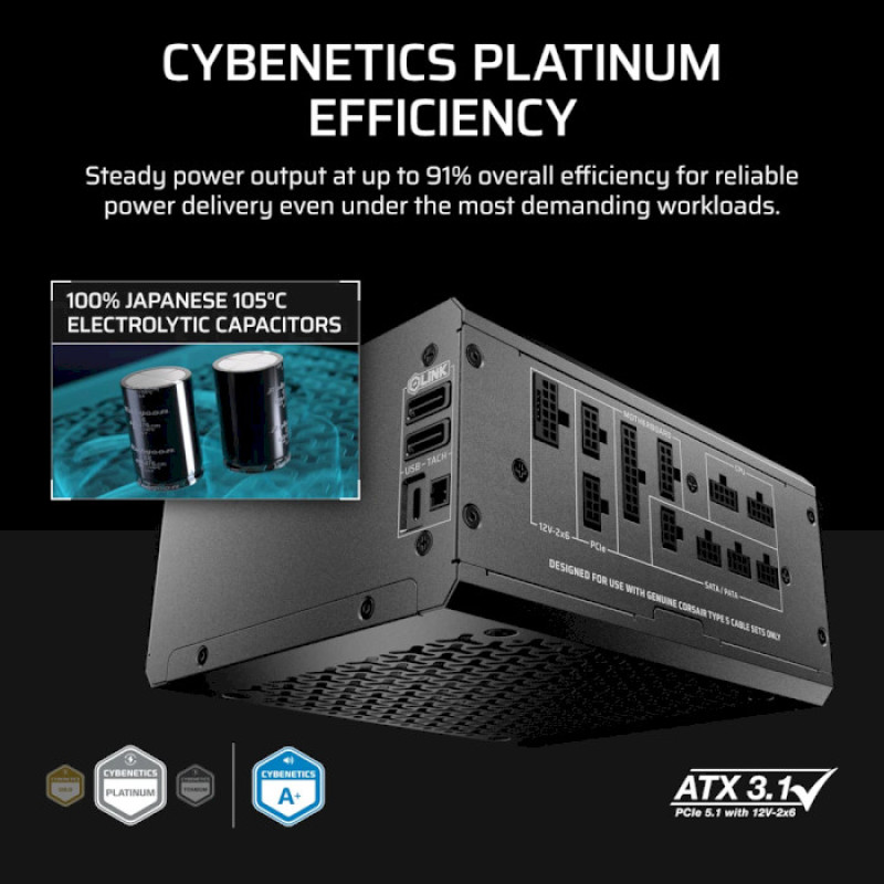 Блок живлення Corsair HX1000i SHIFT (CP-9020265)