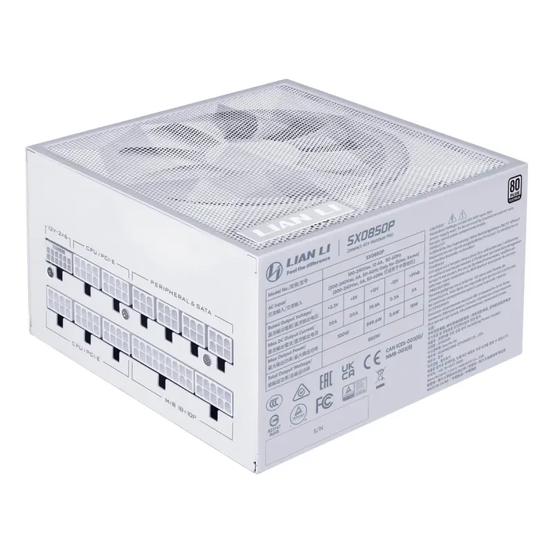 Блок питания Lian Li SX0850P White (G9P.SX0850P.W000.EU)
