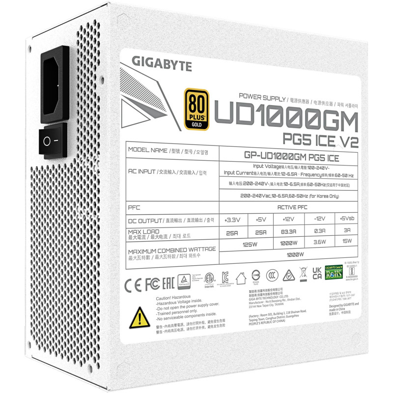 Блок питания GIGABYTE GP-UD1000GM PG5 ICE