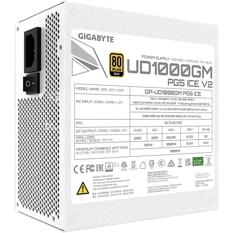 Блок живлення GIGABYTE GP-UD1000GM PG5 ICE
