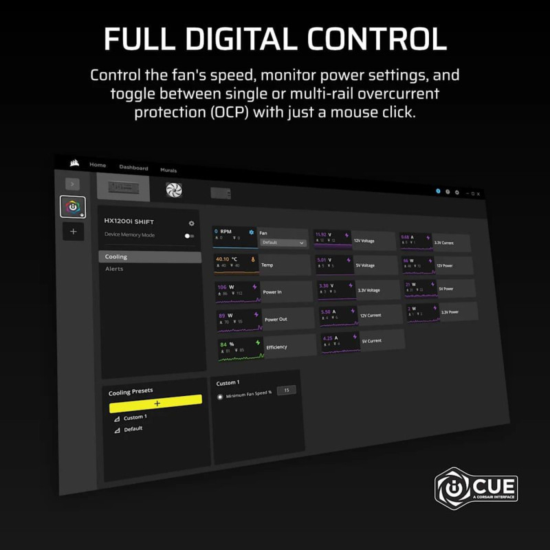 Блок живлення Corsair HX1200i SHIFT (CP-9020267)