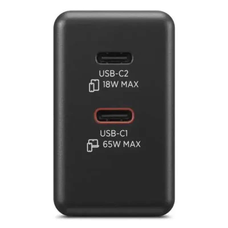 Блок питания Lenovo Dual USB-C 65W GaN Charger (40AW065BEU)
