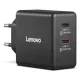 Блок питания Lenovo Dual USB-C 65W GaN Charger (40AW065BEU)