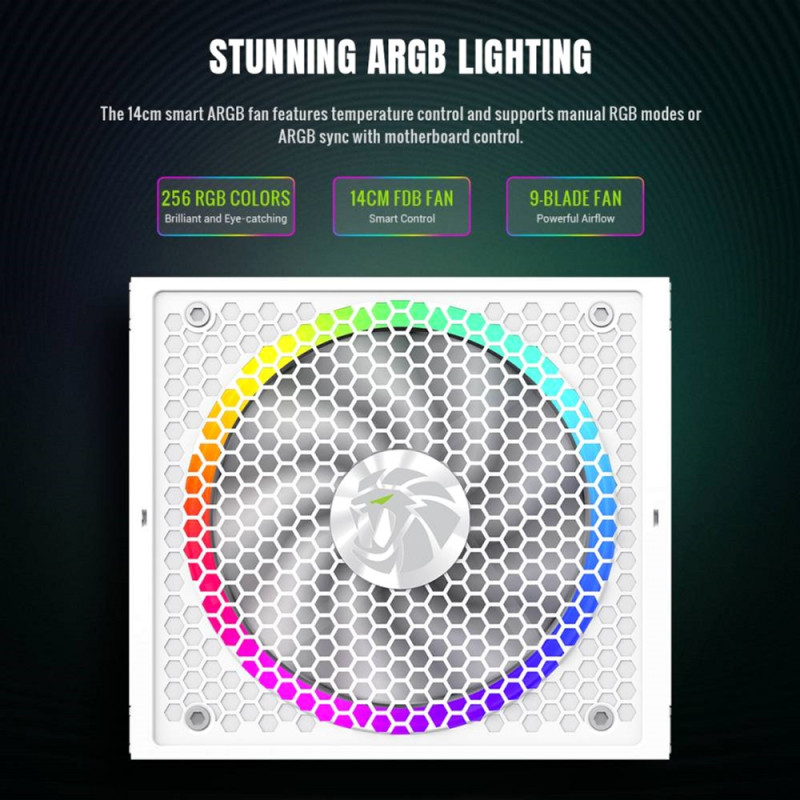 Блок питания GAMEMAX RGB 850G WH