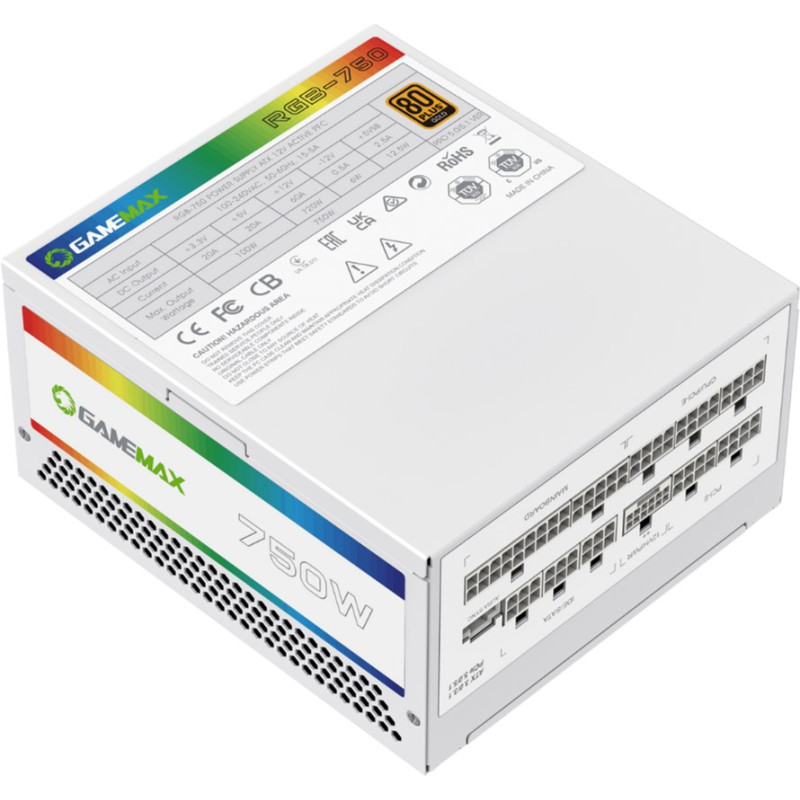 Блок живлення GAMEMAX RGB 750 PRO WH (ATX3.0/3.1 PCI)