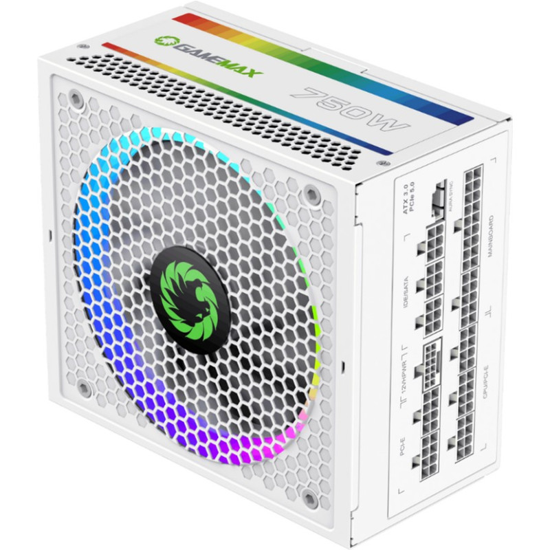 Блок живлення GAMEMAX RGB 750 PRO WH (ATX3.0/3.1 PCI)
