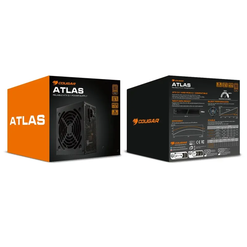 Блок питания Cougar ATLAS (ATX 3.1) 650