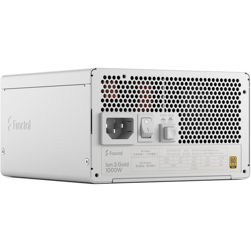Блок питания Fractal Design Ion 3 Gold 1000W White (FD-P-IA3G-101-EU-WT)