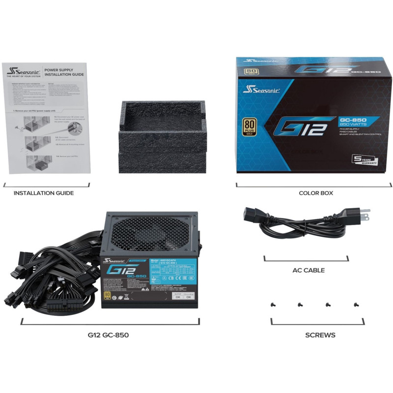 Блок питания SEASONIC G12 GC-850