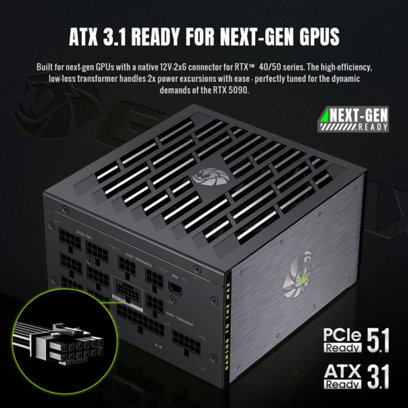 Блок питания GAMEMAX Lion core 1000P