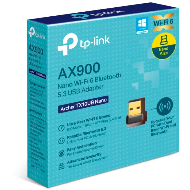 Сетевой адаптер TP-LINK Archer TX10UB Nano